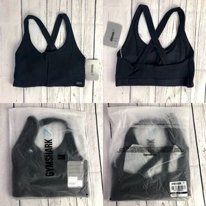 Gymshark Poise Sports Bra Black Size Small New